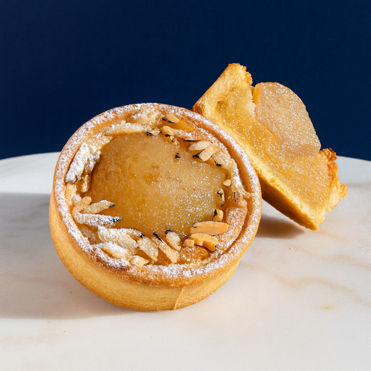 Poached Pear Almond Tart