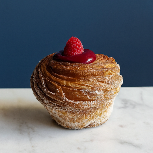 Raspberry Coconut Cruffin